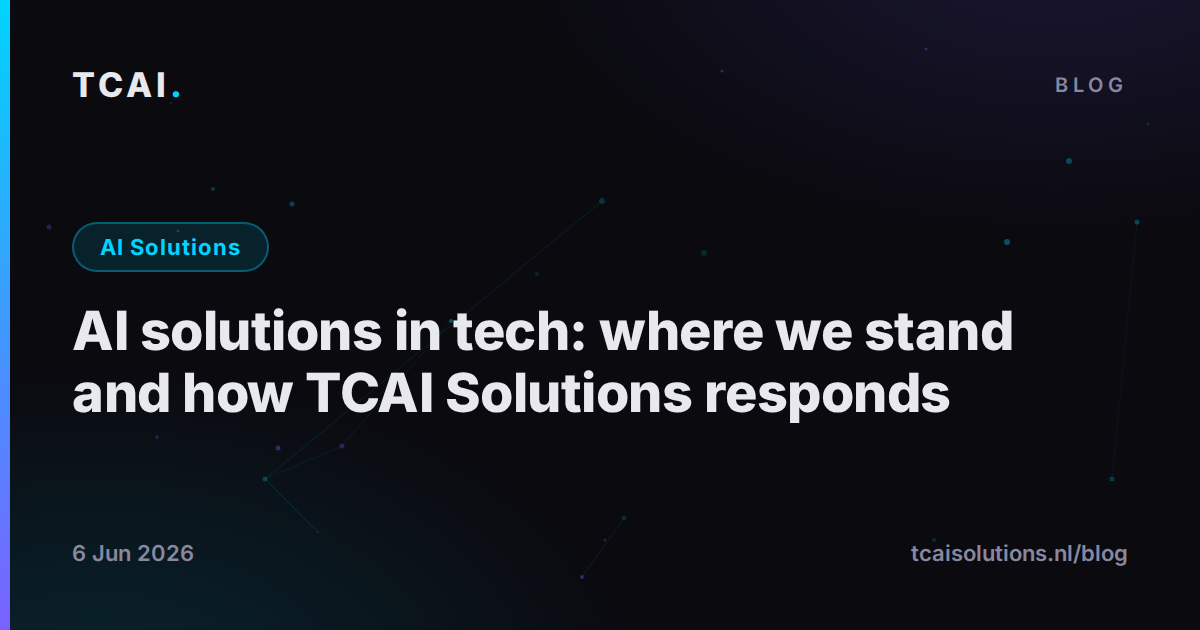 AI solutions in tech: where we stand and how TCAI Solutions responds