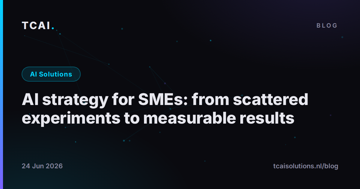 AI strategy for SMEs: from scattered experiments to measurable results